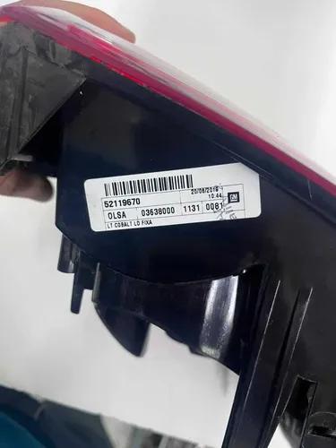 Lanterna Traseira Original Chevrolet Cobalt 2017 Esquerdo Esquerdo/motorista Vermelho - Imagem 4