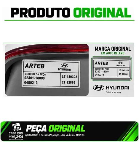 Lanterna Traseira Hb20 Hatch 2012 Lado Esquerdo Original Esquerdo/motorista Vermelho - Imagem 6