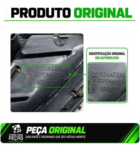 Grade Parachoque Onix Prisma 2013 14 15 2016 Original Preto Fosco - Imagem 5