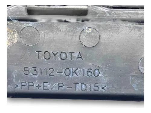 Grade Inferior Toyota Hilux 2015 16 17 2018 Original Preto Fosco - Imagem 8