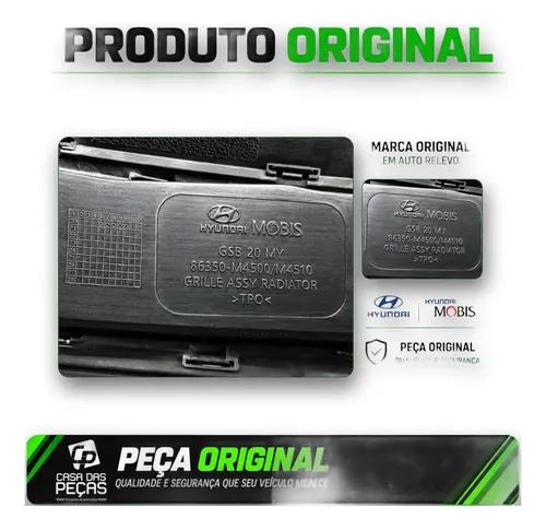 Grade Radiador Creta 2017 18 19 20 A 2022 Emblema Original Preto Fosco - Imagem 4
