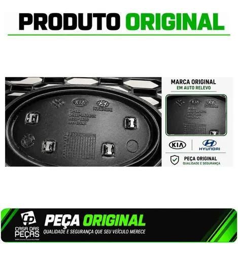 Grade Superior Radiador Cerato 10 11 Friso Cromado Original Preto Brilhante - Imagem 5