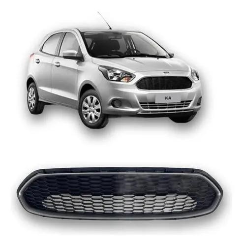 Imagem da peça Grade Radiador Ford Ka 2015 A 2018 Com Friso Cinza Original Preto Fosco