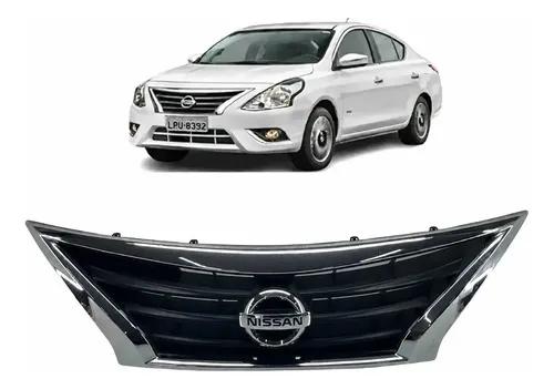 Imagem da peça Grade Radiador Nissan Versa 2015 16 17 18 2019 Original Preto Brilhante