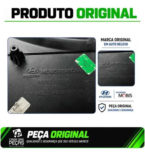 Grade Placa Radiador Hb20 2012 13 14 A 2015 Original Preto Brilhante - Imagem 6