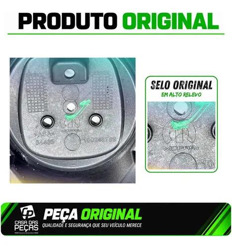 Grade Radiador Mobi 2016 17 18 19 2020 Black Piano Original Prateado Brilhante - Imagem 6