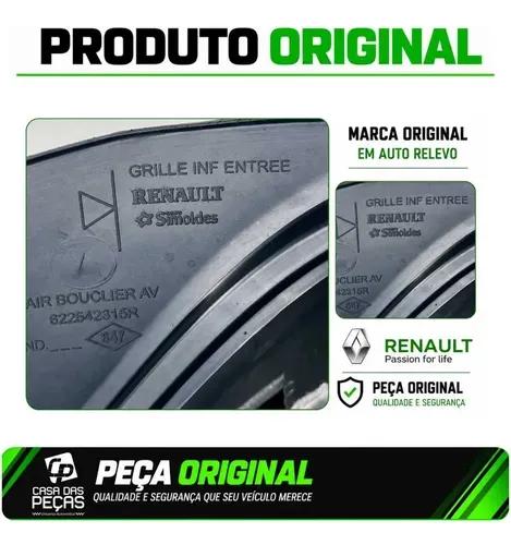 Grade Inferior Sandero 14 15 16 17 18 19 20 A 23 Original Preto Fosco - Imagem 8