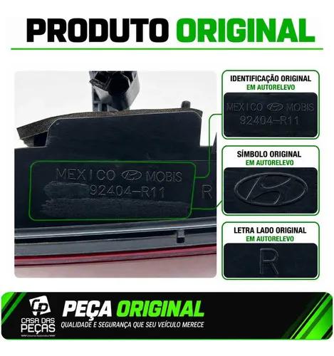Lanterna Porta-malas Hyundai Hb20 2020 21 2022 Direito Fume Direito/passageiro Vermelho - Imagem 6