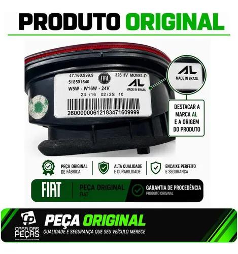 Lanterna Mala Fiat Gran Siena 2013 14 15 2016 Direito Direito/passageiro Vermelho - Imagem 8