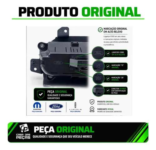 Comando De Ar Ford Ka Botao Cromado 2015 16 17 18 19 2020 - Imagem 7