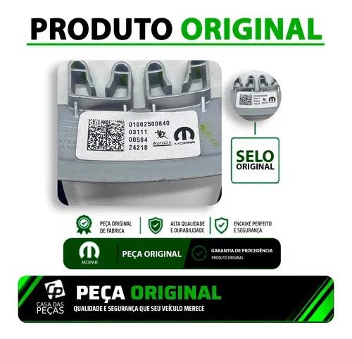 Moldura Volante Fiat Argo Cronos Pulse 17 18 A 24 Origina Preto Lisa - Imagem 6