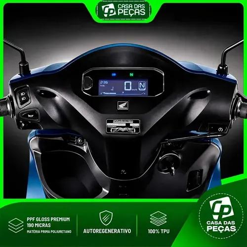 Pelicula Protetora Ppf Gloss Painel Honda Biz 2025 2026 2027 Transparente - Imagem 3