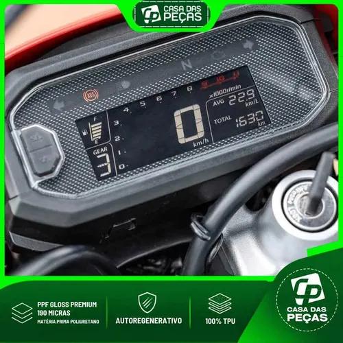 Pelicula Protetora Painel Honda Bros 160 2026 Ppf Premium Transparente - Imagem 3